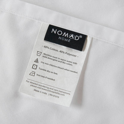 Percale Weave Premium Cotton Rich Sheet Set - Bright White