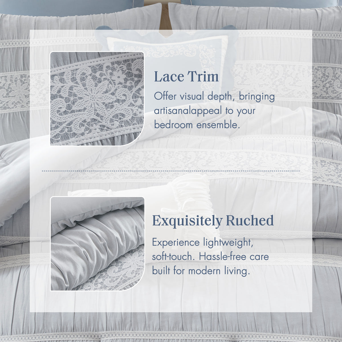 Perryn Comforter Set - Blue