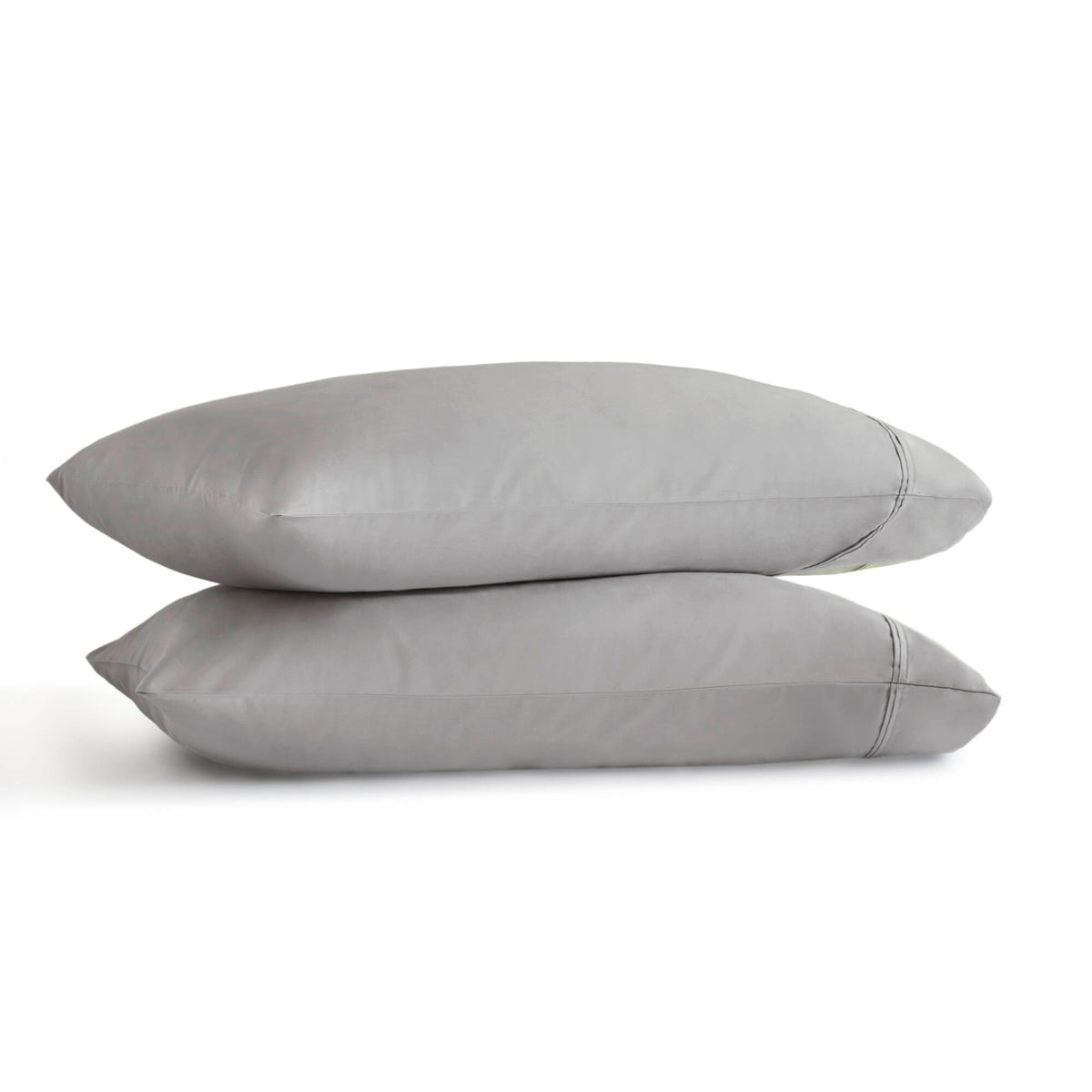 100% Egyptian Cotton Sateen Pillowcase Set - Grey