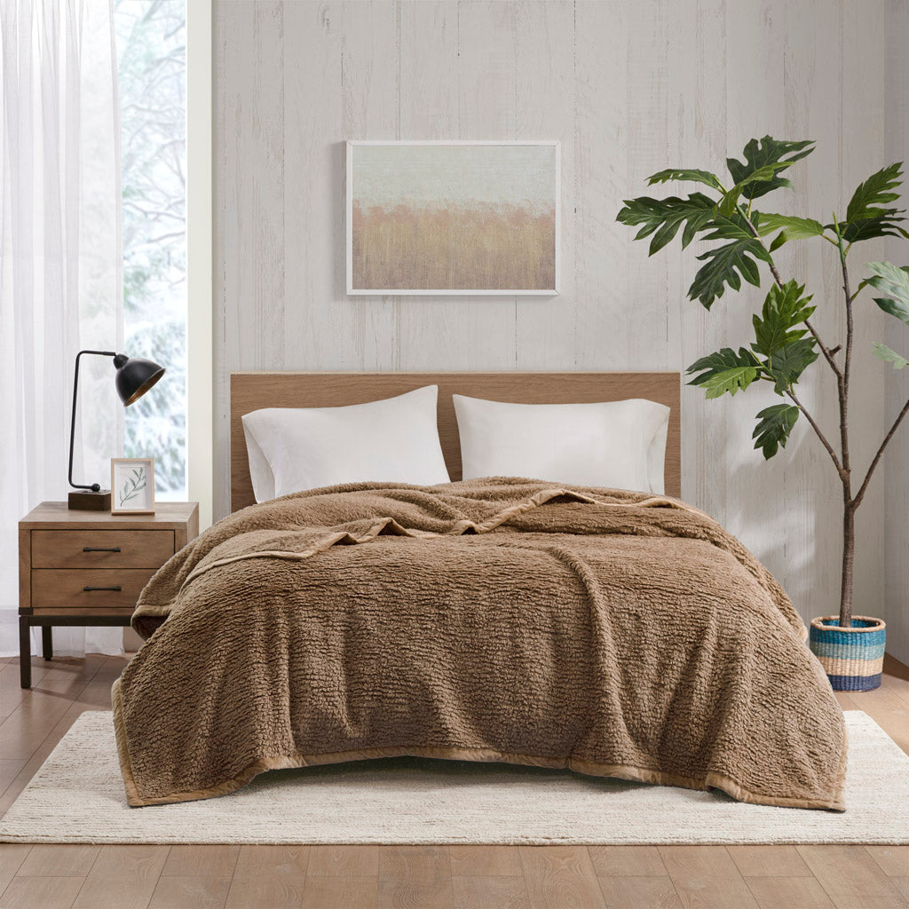 Burlington Berber Blanket - Brown