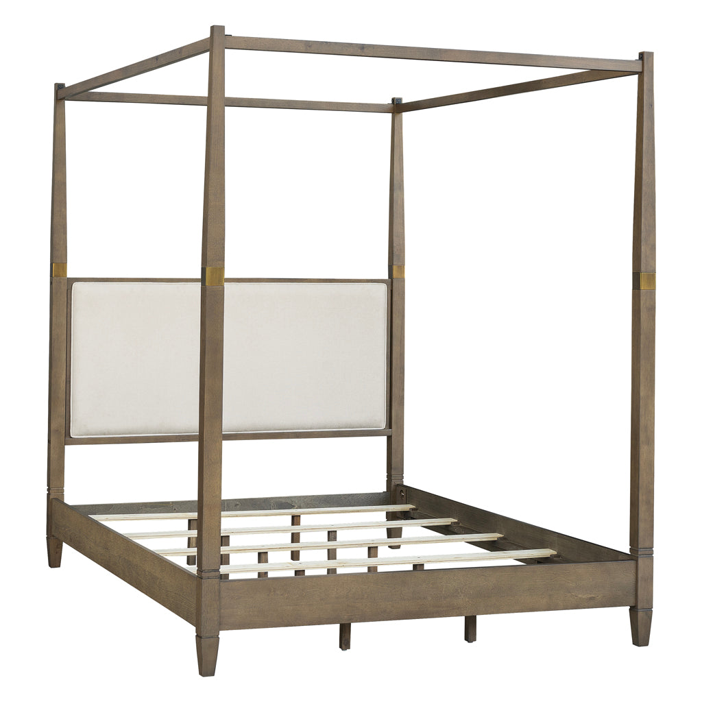 Baylor Canopy Bed Queen - Brown