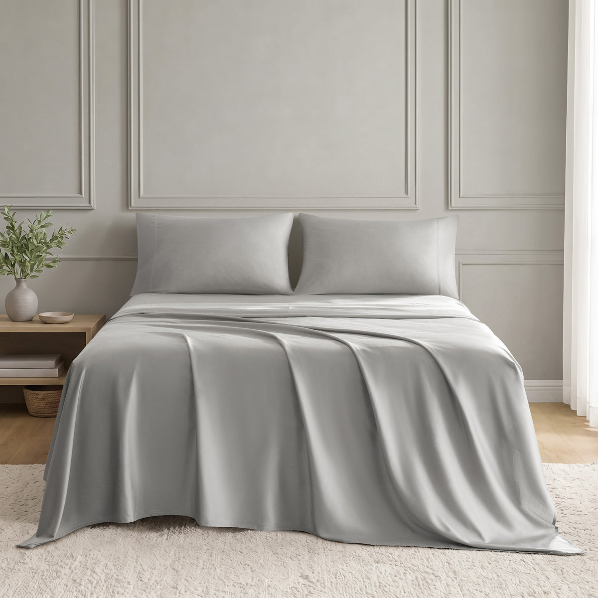 Tencel Cotton Sheets - Dove Grey