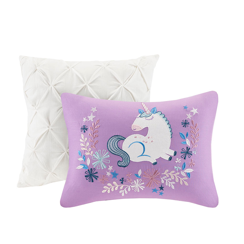 Lola Unicorn Cotton Comforter Set - Pink