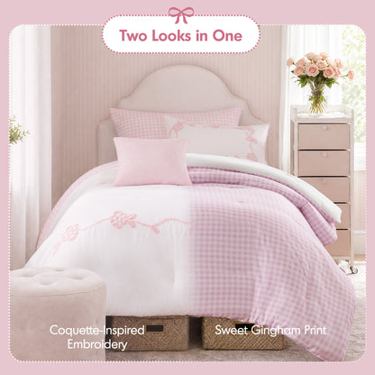 Tiffany Comforter Set - Pink