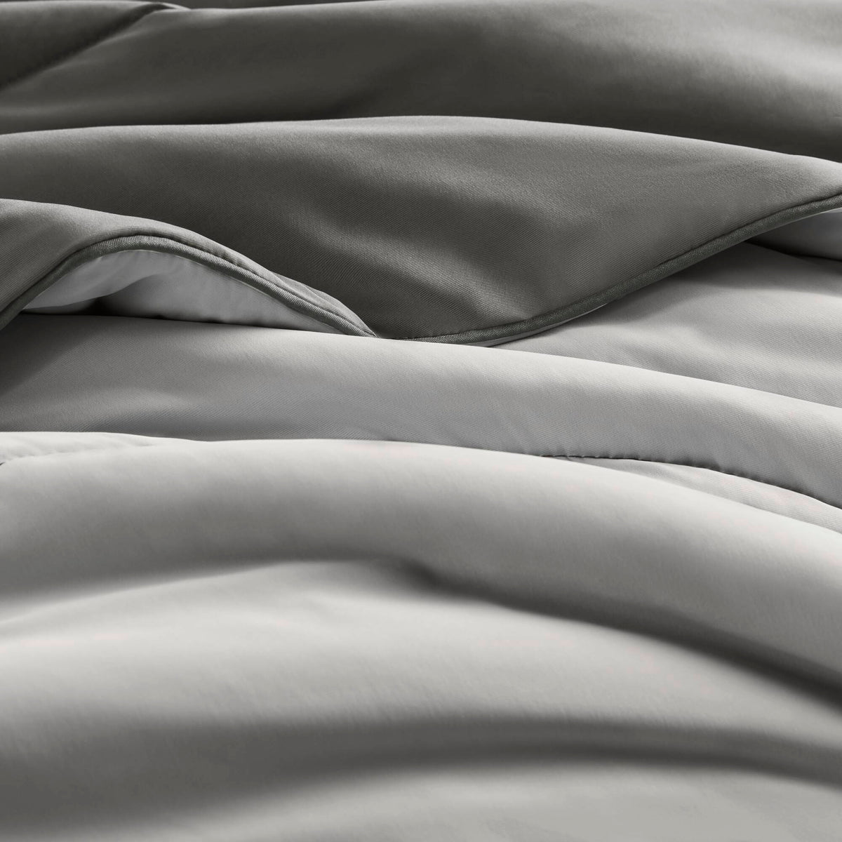 Cooling Reversible Tencel Comforter Blanket - Gray
