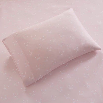 Novelty Printed Sheet Set - Pink Cats