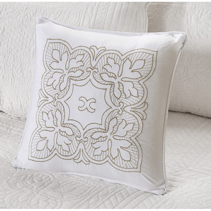 Tuscany 6 Piece Reversible Scalloped Edge Daybed Cover Set - White