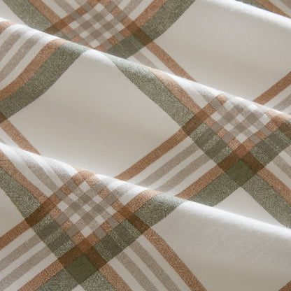 Cotton Flannel Sheet Set - Hamilton Plaid