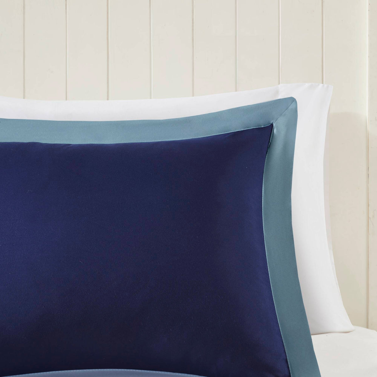 Larkspur 3M Scotchgard Reversible Down Alt Comforter Set - Navy/Light Blue