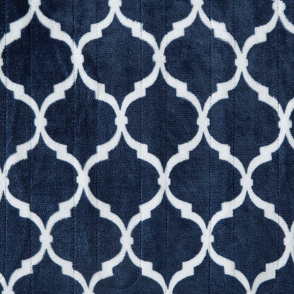 Heated Ogee Throw - Indigo