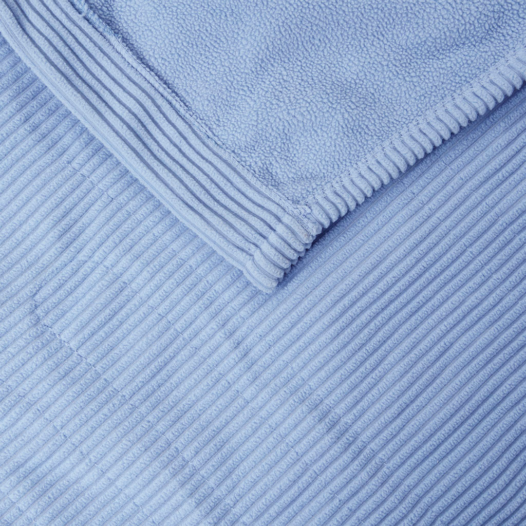 Electric Micro Fleece Heated Blanket - Blue
