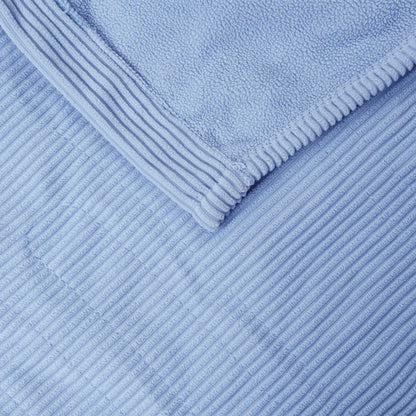 Electric Micro Fleece Heated Blanket - Blue
