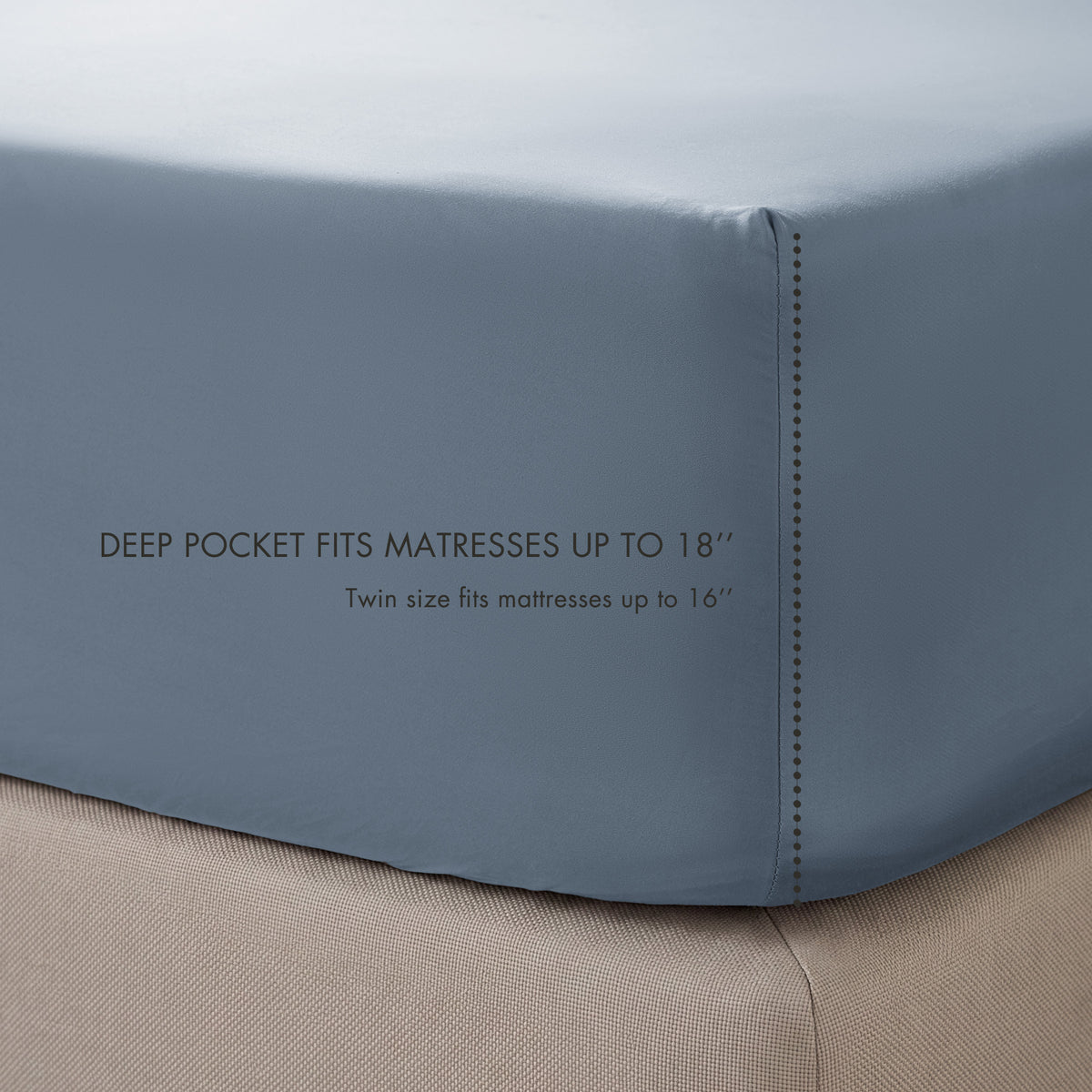Tencel Cotton Sheets - Dusty Blue