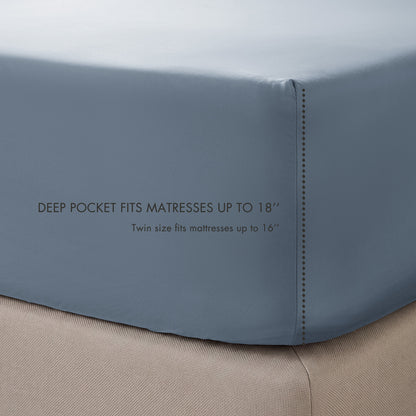 Tencel Cotton Sheets - Dusty Blue