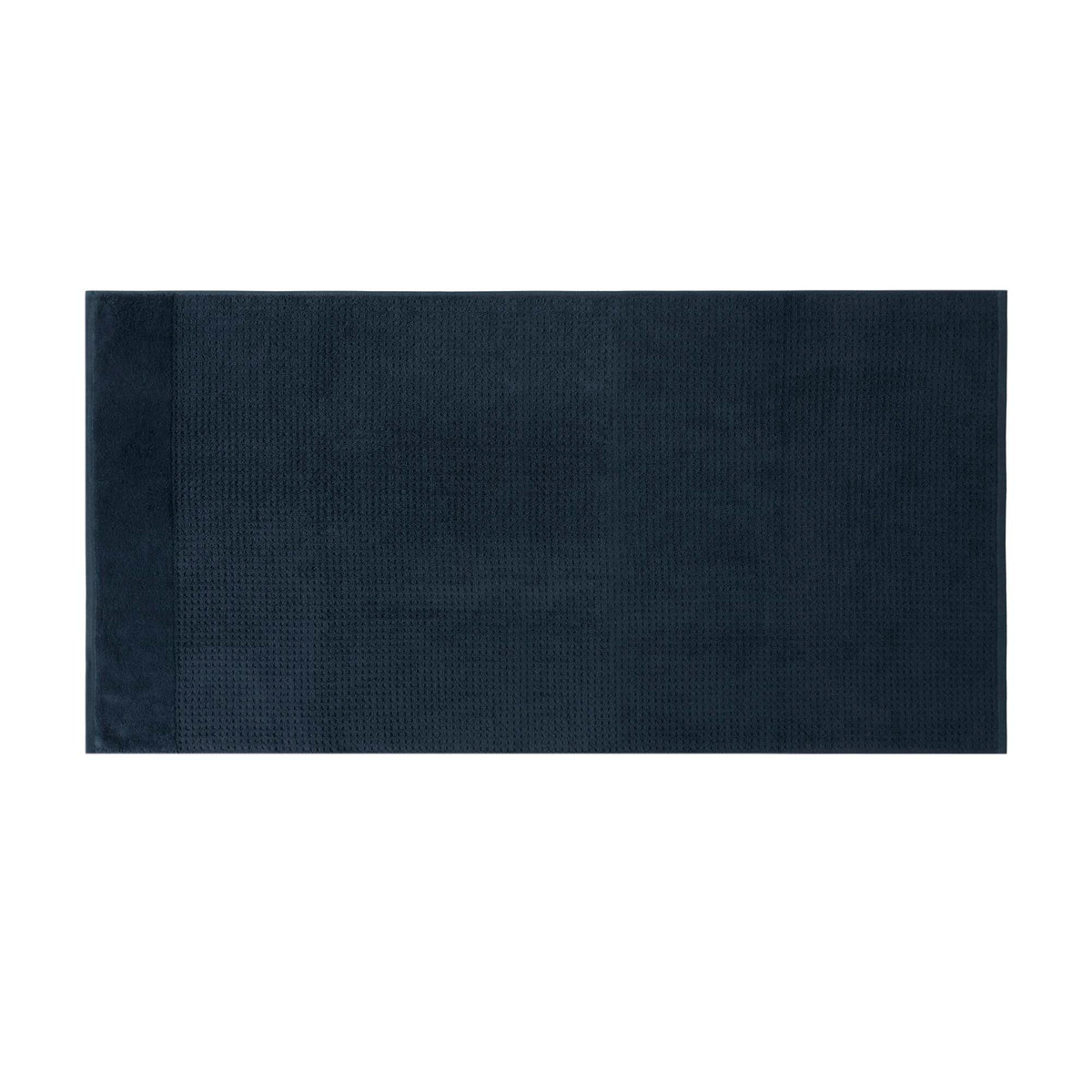Spa Waffle Cotton Jacquard Bath Towel 6 Piece Set - Navy