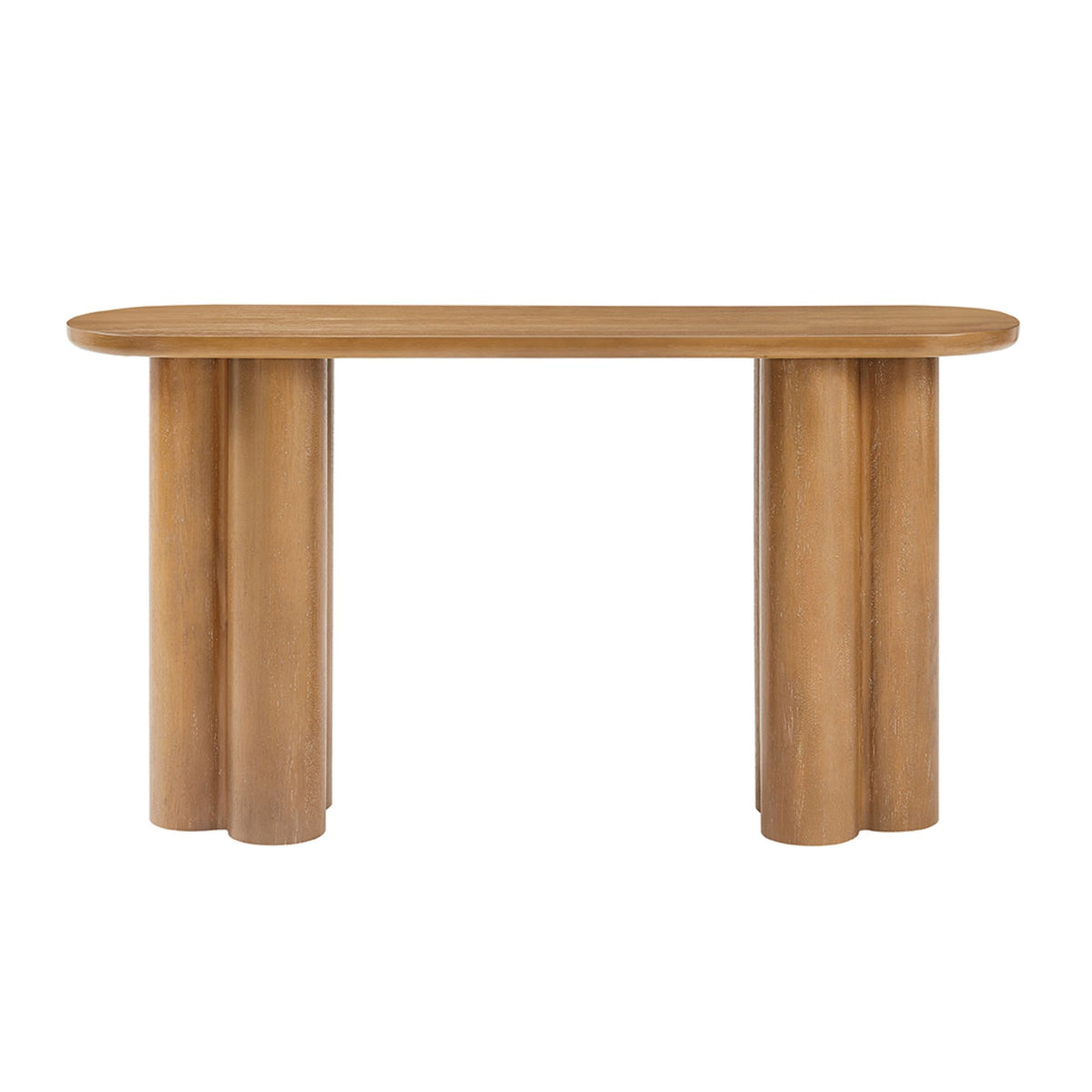 Benji Oval Console Table - Natural