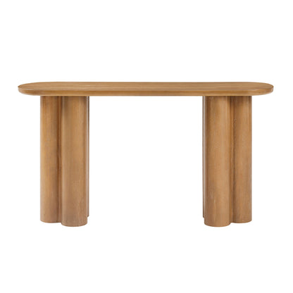 Benji Oval Console Table - Natural