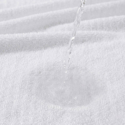 Spa Waffle Cotton Jacquard Bath Towel 6 Piece Set - White