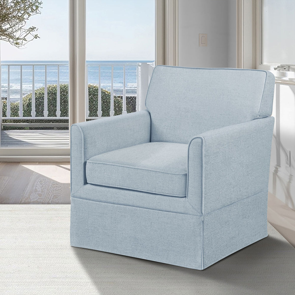 Paula Accent Armchair - Light Blue
