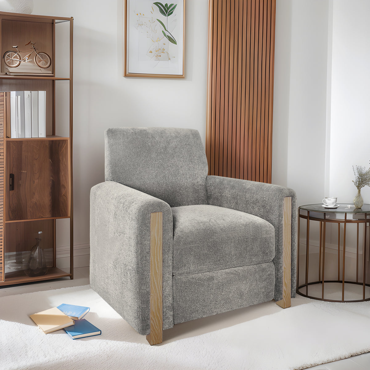 Scarlett Recliner - Med Grey