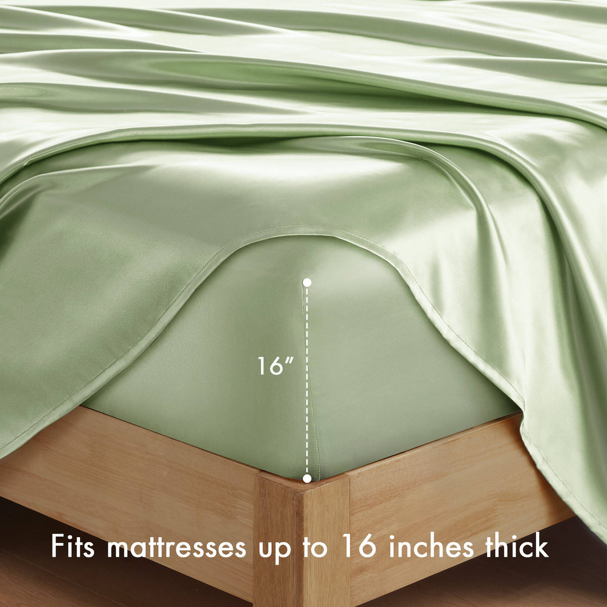 Satin Luxury Sheet Set - Sage