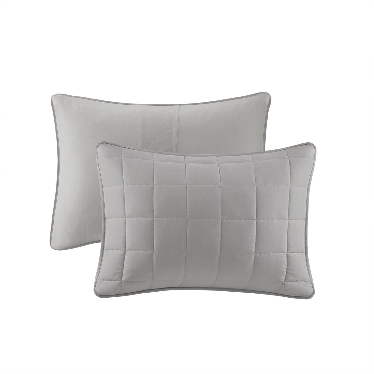 Royce 10 Piece Luxury Jacquard Comforter Set - Grey