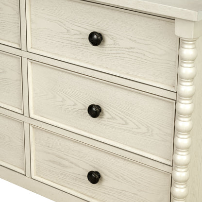 Beckett 6-drawer dresser (46"W) - Antique Cream