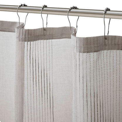 Anna Sheer Shower Curtain - Grey
