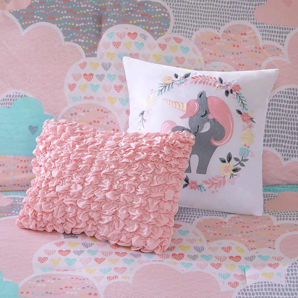 Cloud Cotton Printed Comforter Set - Pink