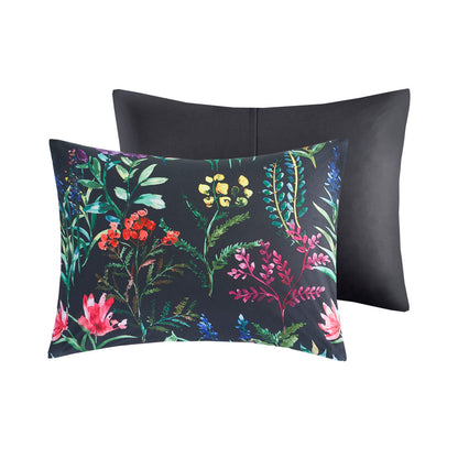 Tasha 5 Piece Comforter Set - Black