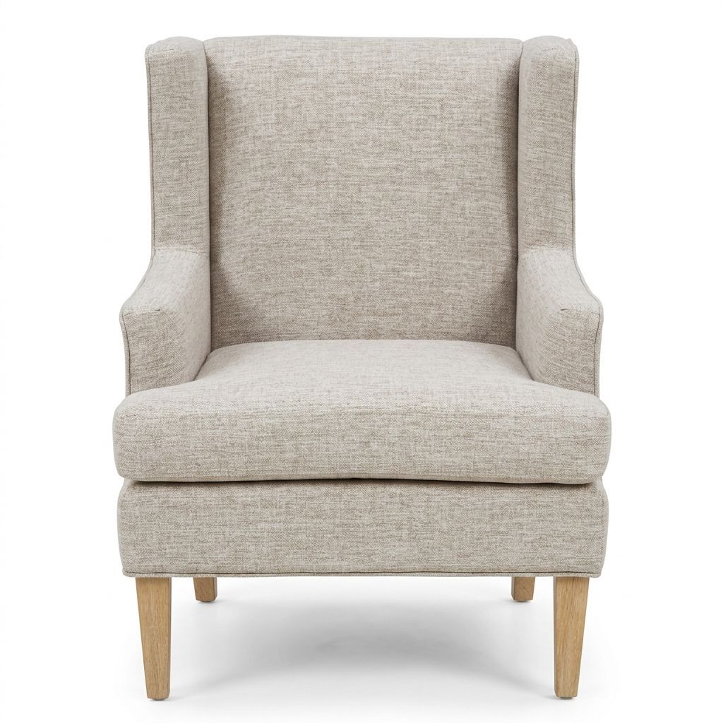 Decker Wingback Armchair - Beige