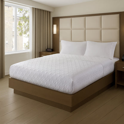 Plain Weave Premium Coverlet - White