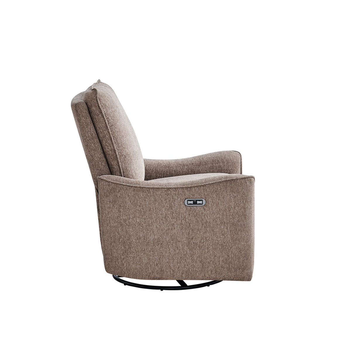 Cameron Power Recliner 3-in-1 with Swivel, Glider, Charging Station - Taupe