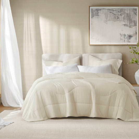 Cooling Reversible Tencel Comforter Blanket - Ivory