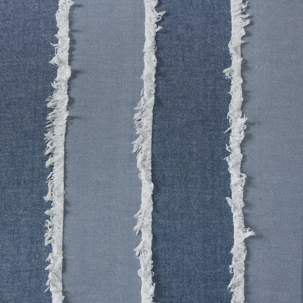 Shay 3 Piece Striped Cotton Comforter Set - Blue