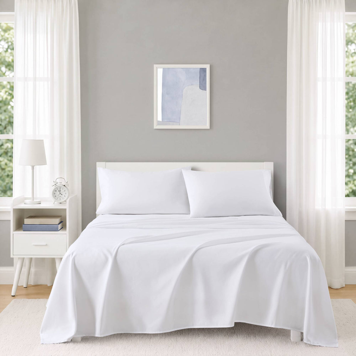 Microfiber All Season Soft Touch Sheet Set - White