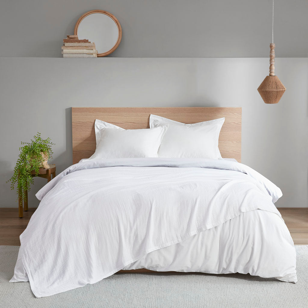Gauze 100% Cotton Lightweight Blanket - White