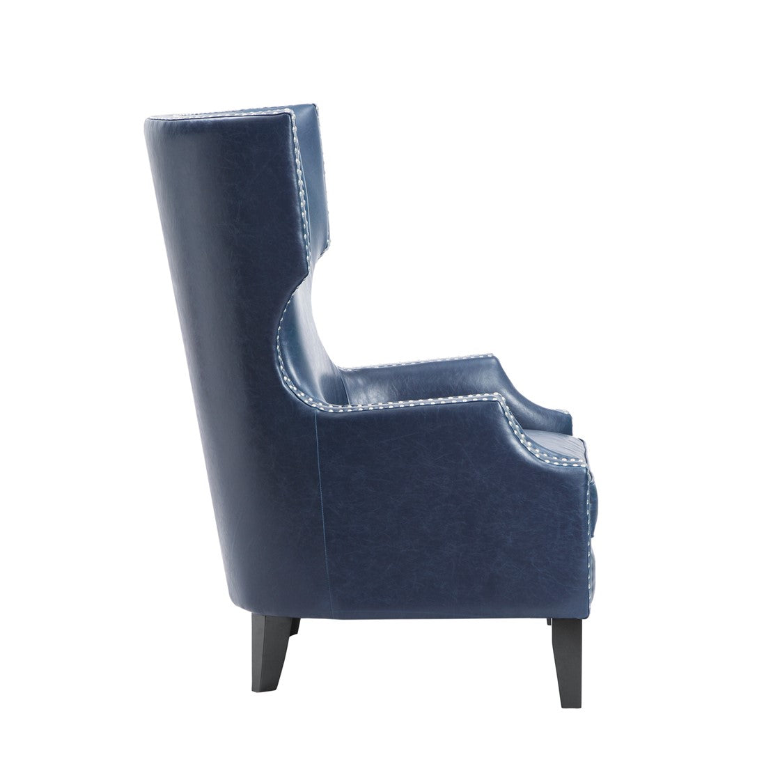 Brighton Modern Navy Wing Chair
