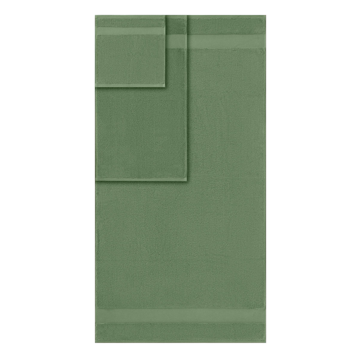 Turkish Cotton 6 Piece Bath Towel Set - Green
