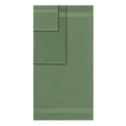 Turkish Cotton 6 Piece Bath Towel Set - Green