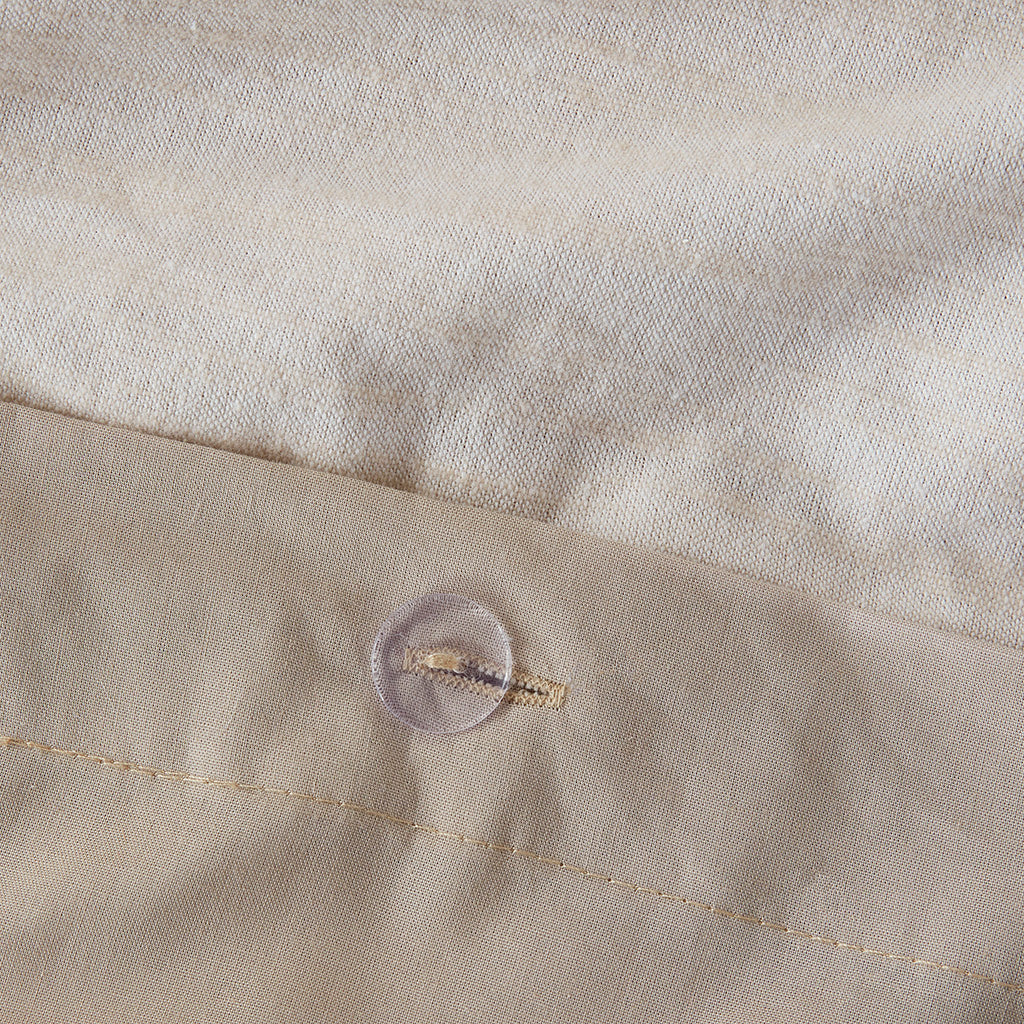 Dover 5 PC Organic Cotton Oversized Comforter Cover Set w/removable insert - Natural