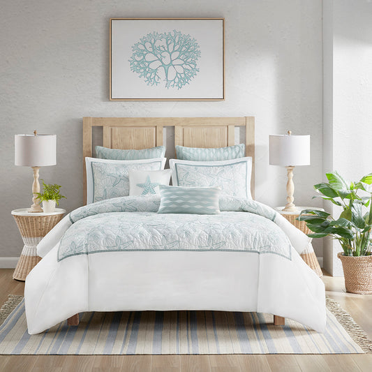 Maya Bay Duvet Cover Mini Set - White