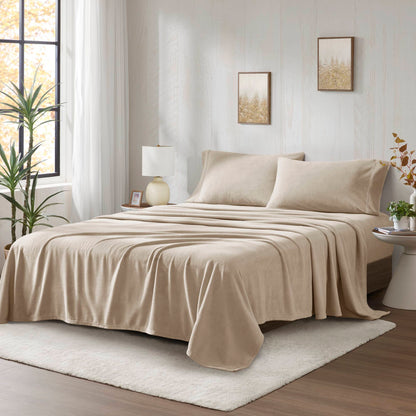 Micro Fleece Sheet Set - Khaki