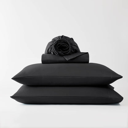Microfiber All Season Soft Touch Sheet Set - Black