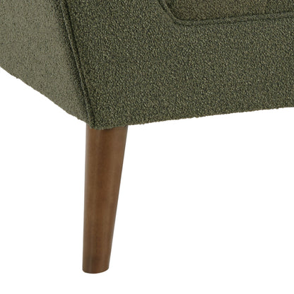 Newport Wide Mid-Century Modern Lounge Chair Set of 2 - Green