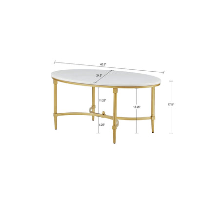 Bordeaux Coffee Table - White/Gold