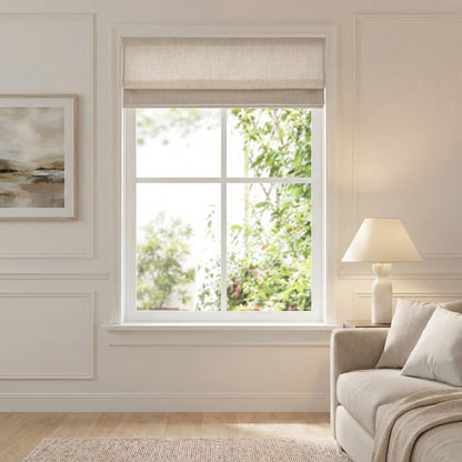 Mira Cordless Roman Shade - Neutral