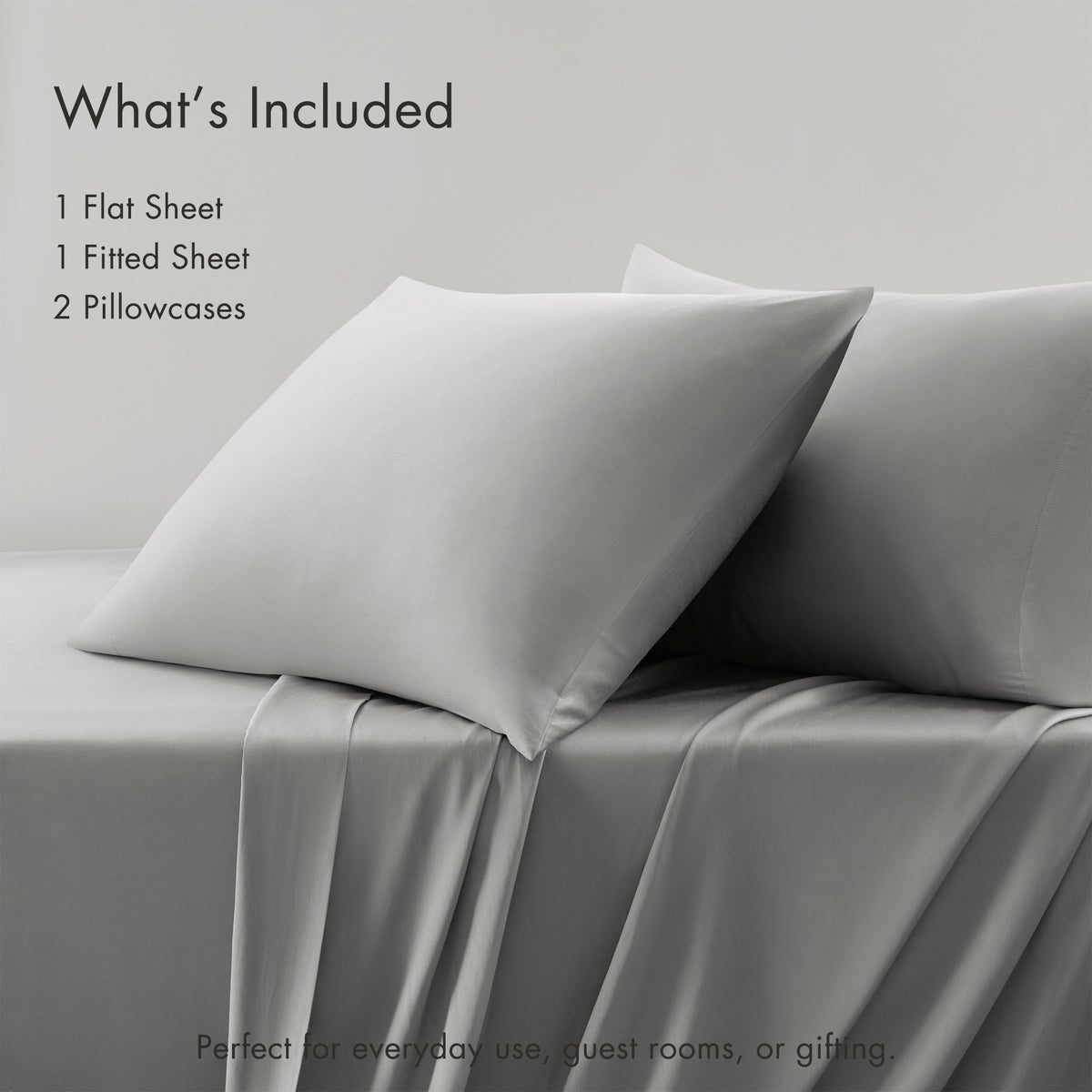 Tencel Cotton Sheets - Dove Grey