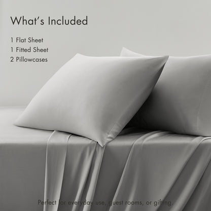 Tencel Cotton Sheets - Dove Grey