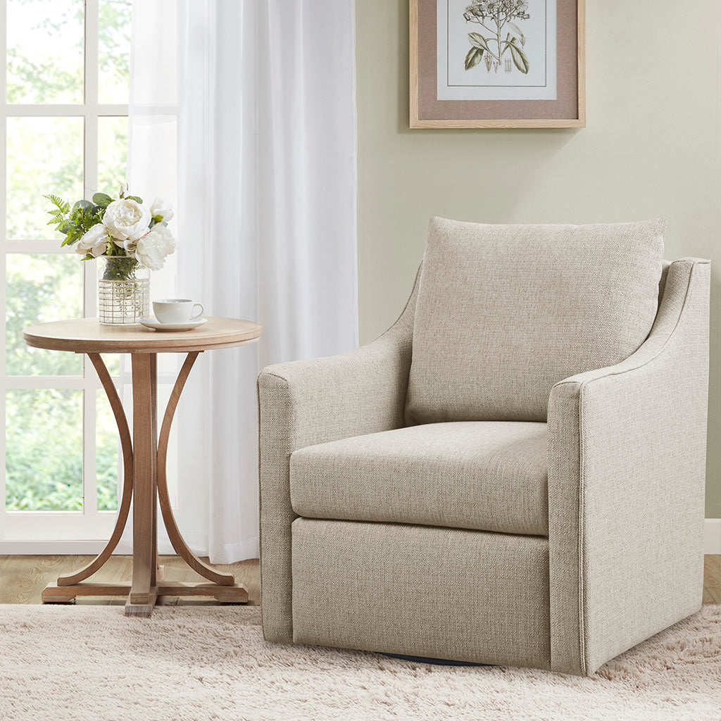 Christian Swivel Armchair - Natural